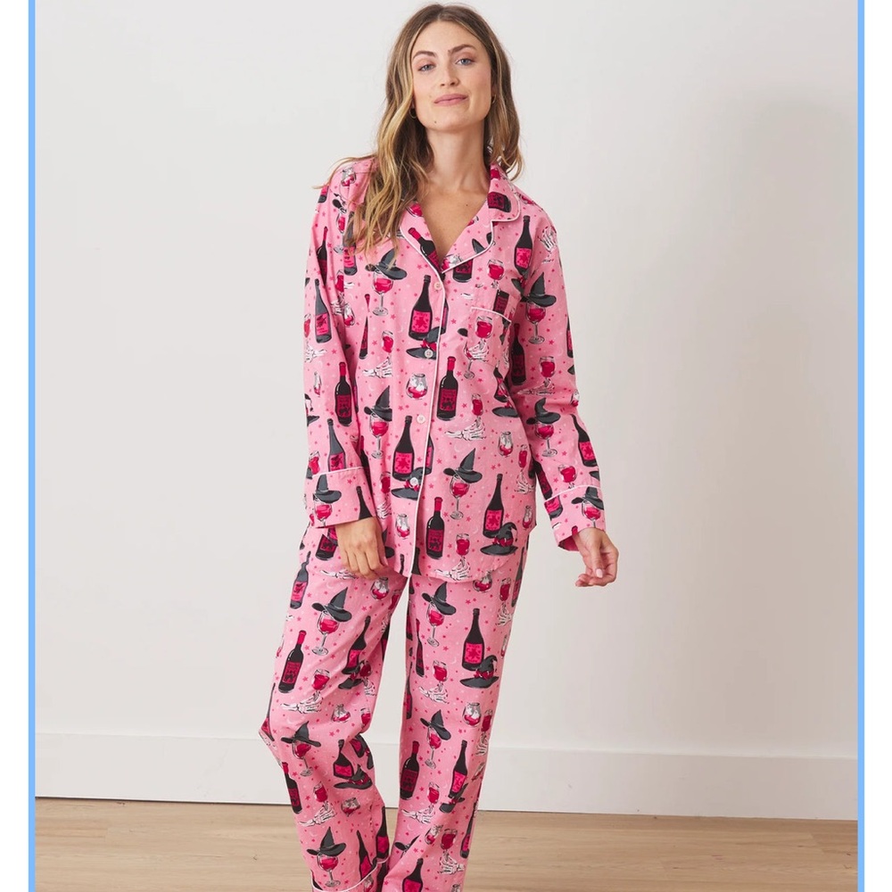 Printfresh Witches Brew Print Pajama Set- size 3x